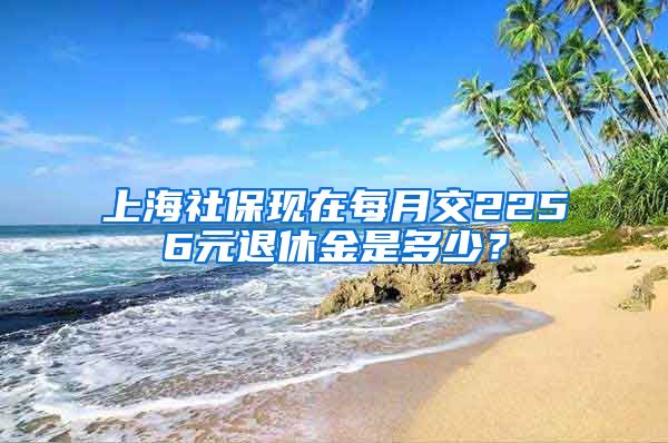 上海社保现在每月交2256元退休金是多少？