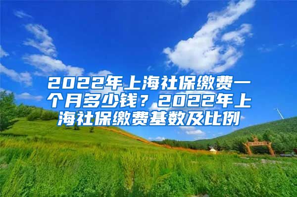 2022年上海社保缴费一个月多少钱？2022年上海社保缴费基数及比例