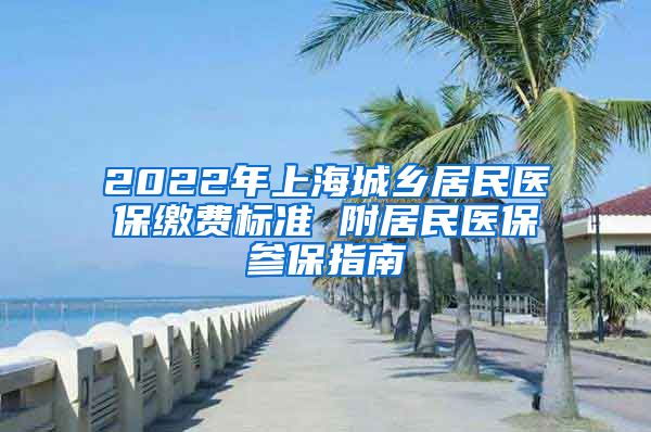 2022年上海城乡居民医保缴费标准 附居民医保参保指南