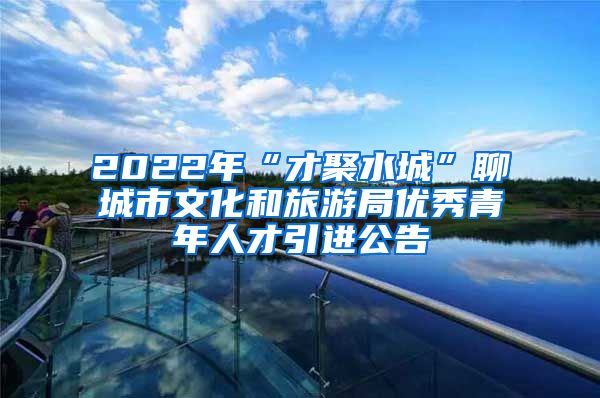 2022年“才聚水城”聊城市文化和旅游局优秀青年人才引进公告