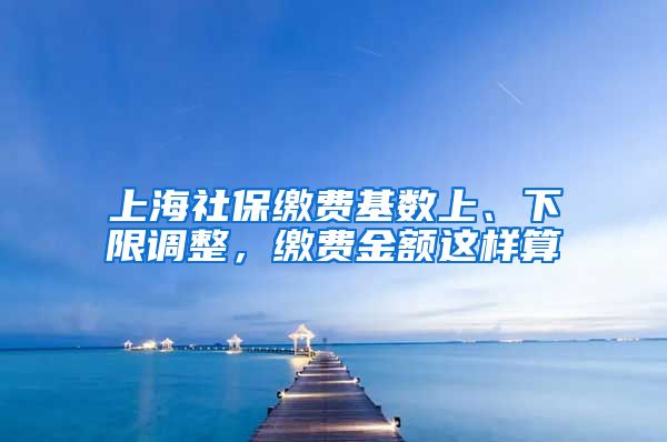 上海社保缴费基数上、下限调整，缴费金额这样算→