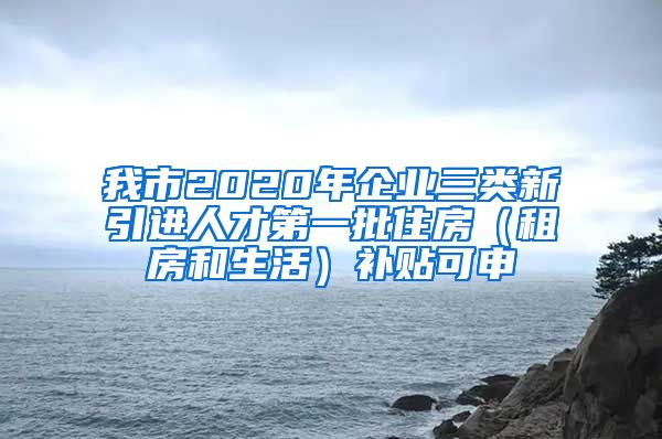 我市2020年企业三类新引进人才第一批住房（租房和生活）补贴可申