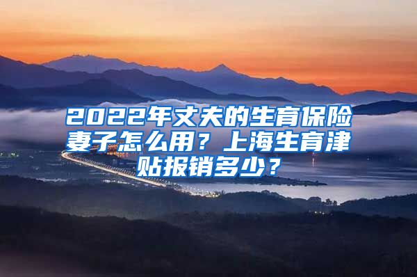 2022年丈夫的生育保险妻子怎么用？上海生育津贴报销多少？