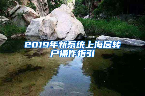 2019年新系统上海居转户操作指引