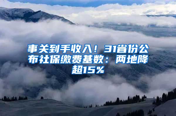 事关到手收入！31省份公布社保缴费基数：两地降超15%