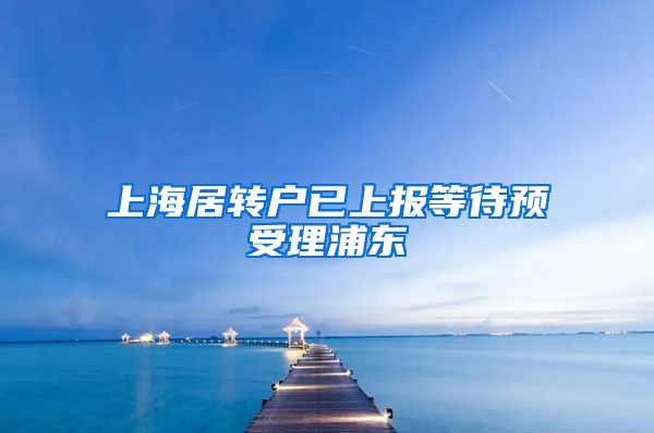 上海居转户已上报等待预受理浦东