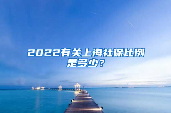 2022有关上海社保比例是多少？