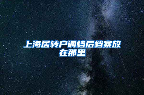 上海居转户调档后档案放在那里