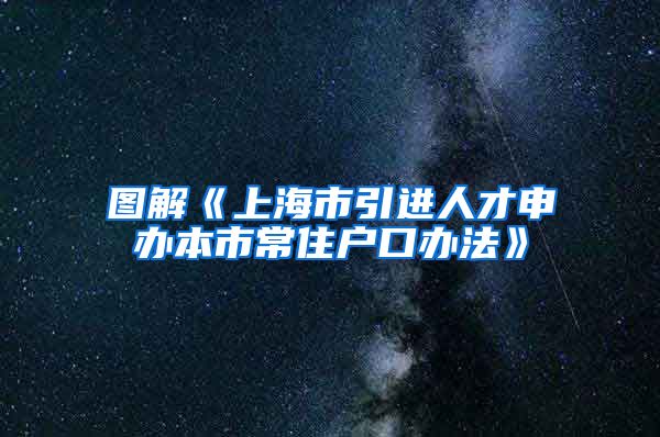 图解《上海市引进人才申办本市常住户口办法》