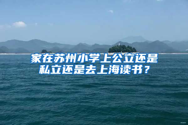 家在苏州小学上公立还是私立还是去上海读书？