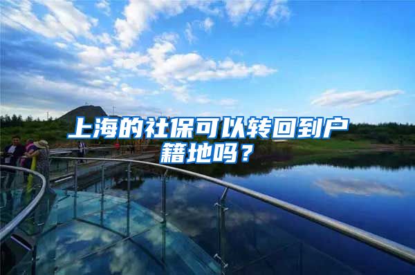 上海的社保可以转回到户籍地吗？