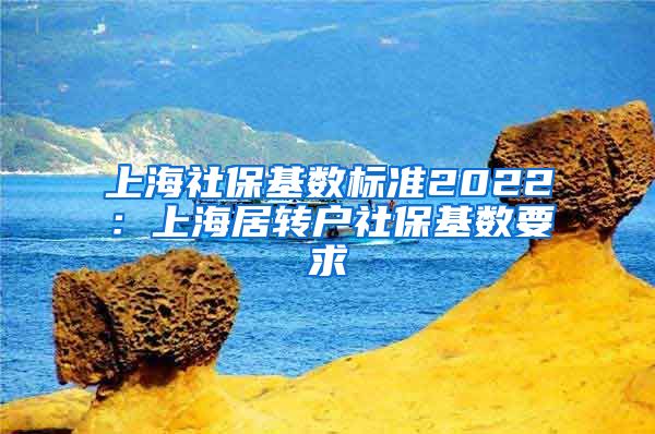 上海社保基数标准2022：上海居转户社保基数要求