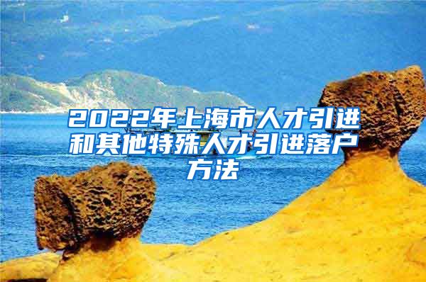 2022年上海市人才引进和其他特殊人才引进落户方法