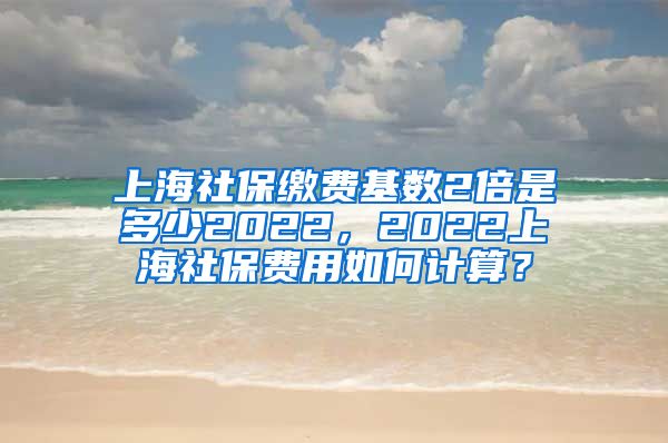 上海社保缴费基数2倍是多少2022，2022上海社保费用如何计算？