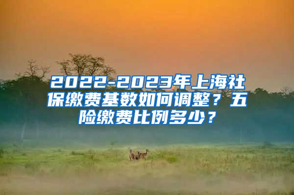 2022-2023年上海社保缴费基数如何调整？五险缴费比例多少？