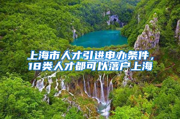 上海市人才引进申办条件，18类人才都可以落户上海