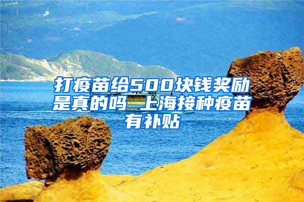 打疫苗给500块钱奖励是真的吗 上海接种疫苗有补贴