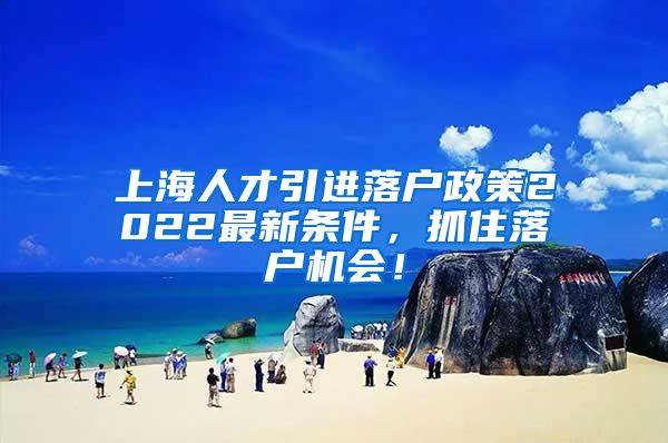 上海人才引进落户政策2022最新条件，抓住落户机会！