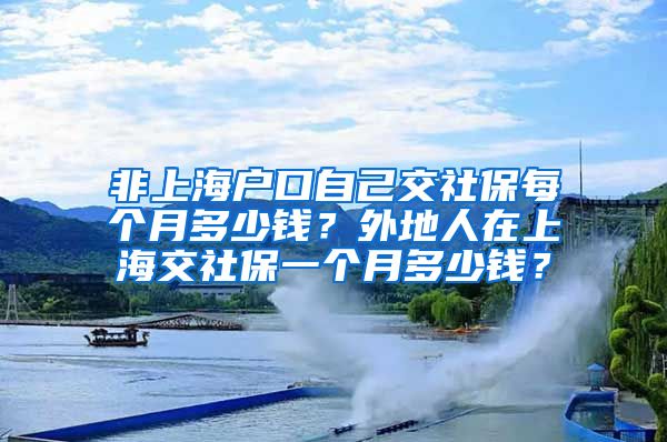 非上海户口自己交社保每个月多少钱？外地人在上海交社保一个月多少钱？