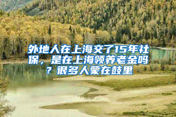 外地人在上海交了15年社保，是在上海领养老金吗？很多人蒙在鼓里