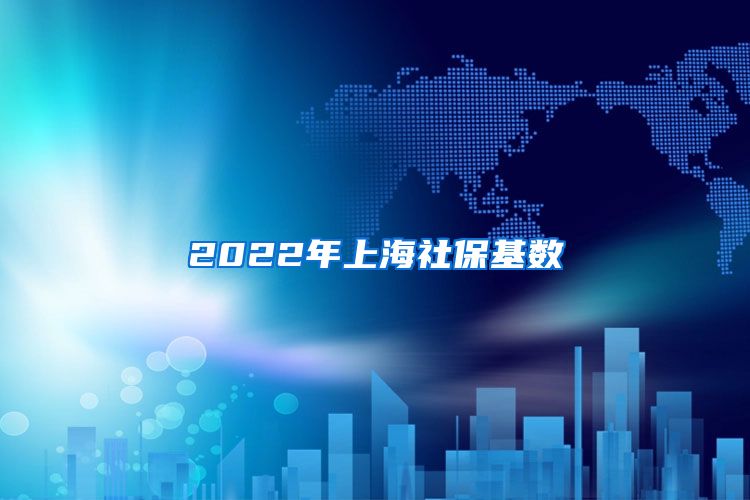 2022年上海社保基数