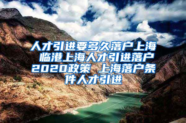 人才引进要多久落户上海 临港上海人才引进落户2020政策 上海落户条件人才引进