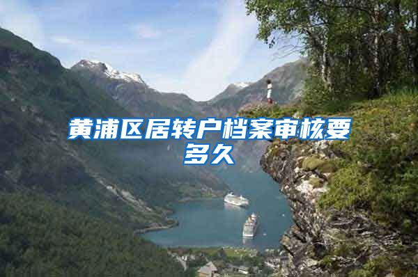 黄浦区居转户档案审核要多久