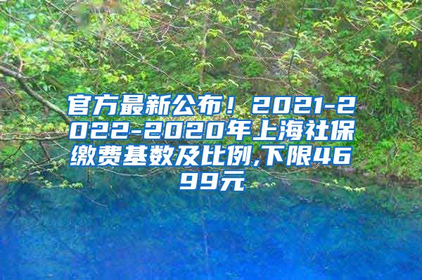 官方最新公布！2021-2022-2020年上海社保缴费基数及比例,下限4699元