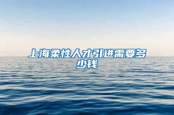 上海柔性人才引进需要多少钱