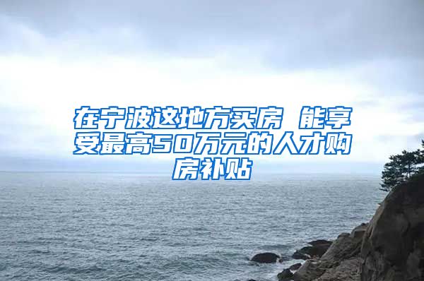 在宁波这地方买房 能享受最高50万元的人才购房补贴