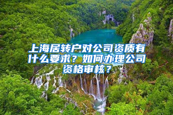 上海居转户对公司资质有什么要求？如何办理公司资格审核？