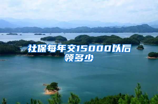 社保每年交15000以后领多少