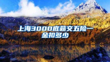 上海3000底薪交五险一金扣多少