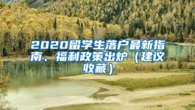 2020留学生落户最新指南、福利政策出炉（建议收藏）