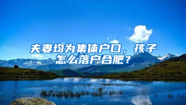 夫妻均为集体户口，孩子怎么落户合肥？