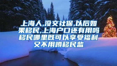 上海人,没交社保,以后如果移民,上海户口还有用吗移民哪里既可以享受福利又不用蹲移民监