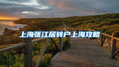 上海张江居转户上海攻略