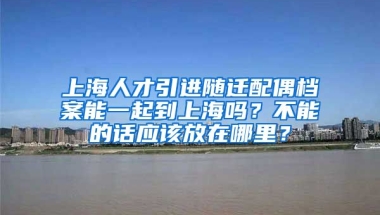 上海人才引进随迁配偶档案能一起到上海吗？不能的话应该放在哪里？