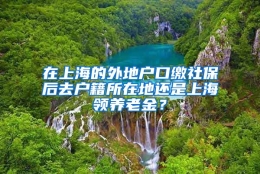 在上海的外地户口缴社保后去户籍所在地还是上海领养老金？