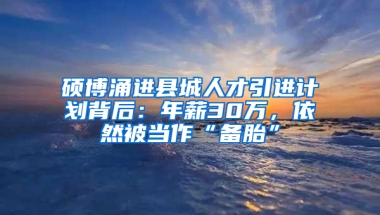 硕博涌进县城人才引进计划背后：年薪30万，依然被当作“备胎”