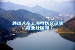 外地人在上海可以交灵活就业社保吗