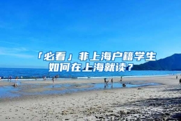 「必看」非上海户籍学生如何在上海就读？