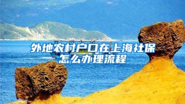 外地农村户口在上海社保怎么办理流程