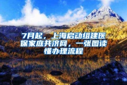 7月起，上海启动组建医保家庭共济网，一张图读懂办理流程