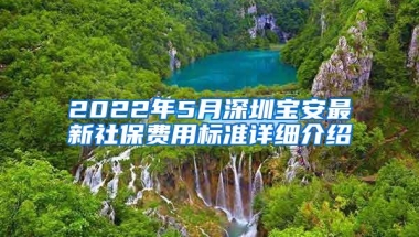 2022年5月深圳宝安最新社保费用标准详细介绍