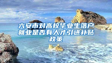 六安市对高校毕业生落户就业是否有人才引进补贴政策