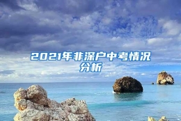 2021年非深户中考情况分析