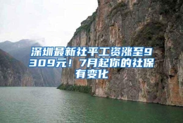 深圳最新社平工资涨至9309元！7月起你的社保有变化