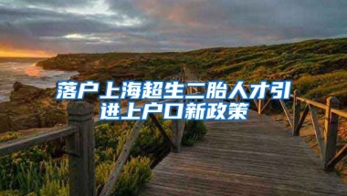 落户上海超生二胎人才引进上户口新政策