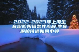 2022-2023年上海生育保险报销条件流程,生育保险待遇如何申领